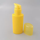 Emballage rechargeable cosmétique d'OEM 30ml de pompe de bouteille jaune de distributeur