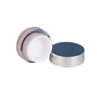 Coutume acrylique de pots de crème de soins de la peau de conteneur rose d'emballage portative