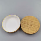 Couvercle en bambou en bois recyclable fait sur commande de pot crème cosmétique d'OEM