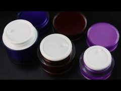 Pots en plastique cosmétiques pour soins de la peau